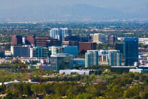 Irvine Business Complex Skyline Aerial